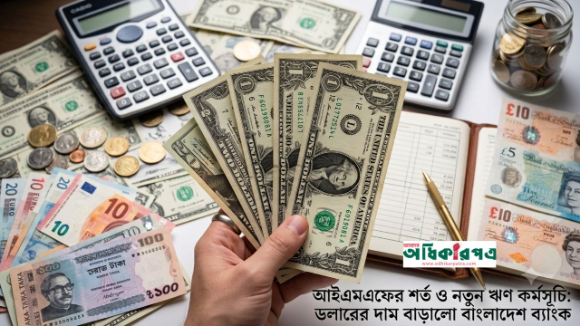 আইএমএফের শর্ত ও নতুন ঋণ কর্মসূচি: ডলারের দাম বাড়ালো বাংলাদেশ ব্যাংক